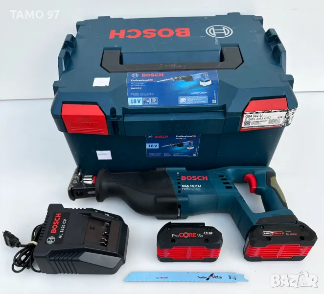 Bosch GSA 18 V-Li - Акумулаторен саблен трион 2x18V 4.0Ah Procore, снимка 1