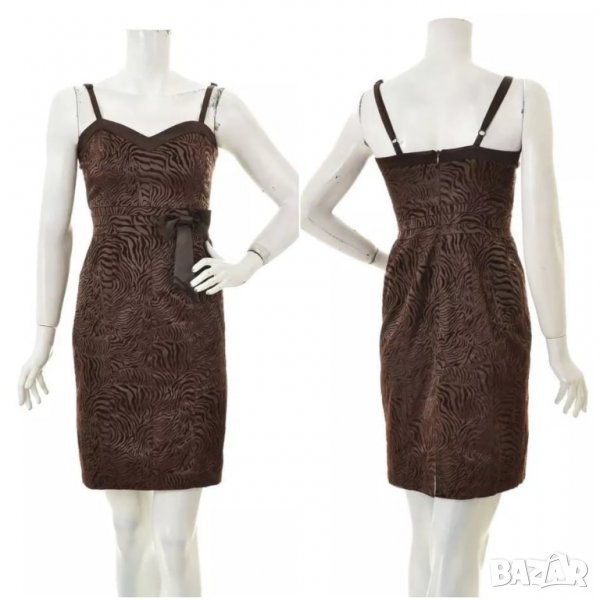 Кафява рокля подходяща за повод, снимка 1