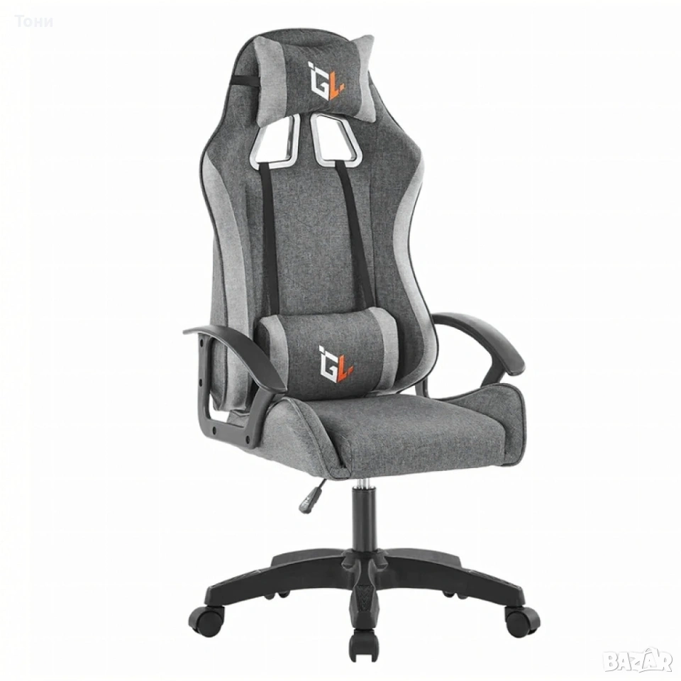 Ергономичен геймърски офис стол с лумбална и шийна опора – комфорт за игра и работа без умора, снимка 1