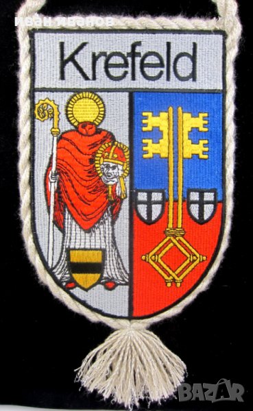 Крефелд-Германия-Бродиран Герб-Сувенир, снимка 1