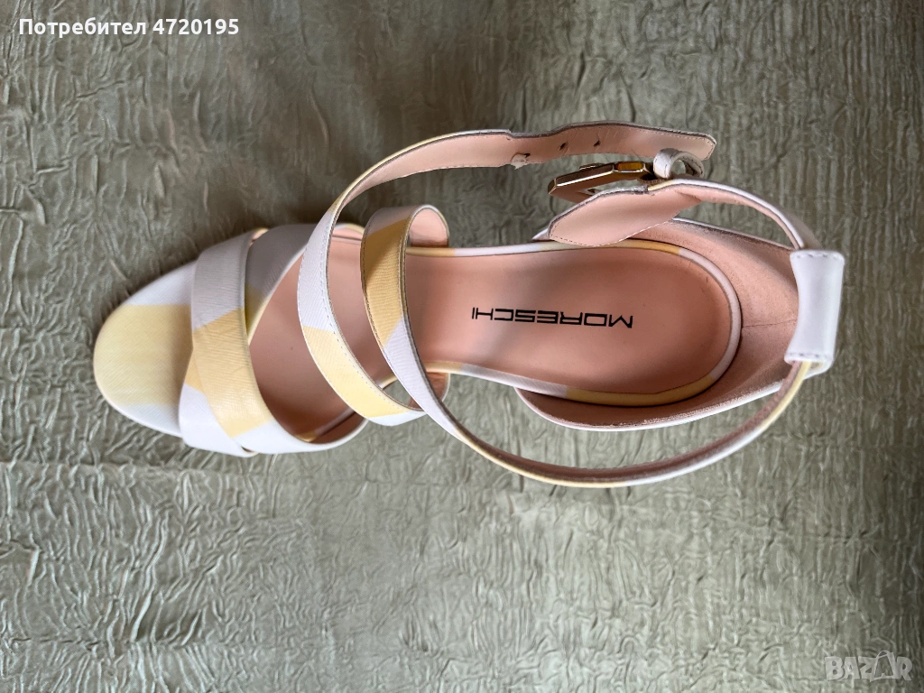 НОВИ елегантни луксозни дамски сандали MORESCHI, снимка 1