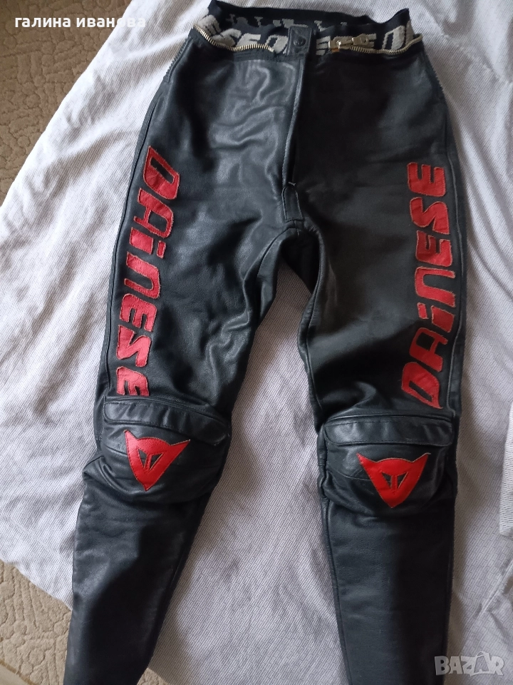 Мото панталон естествена кожа , снимка 1