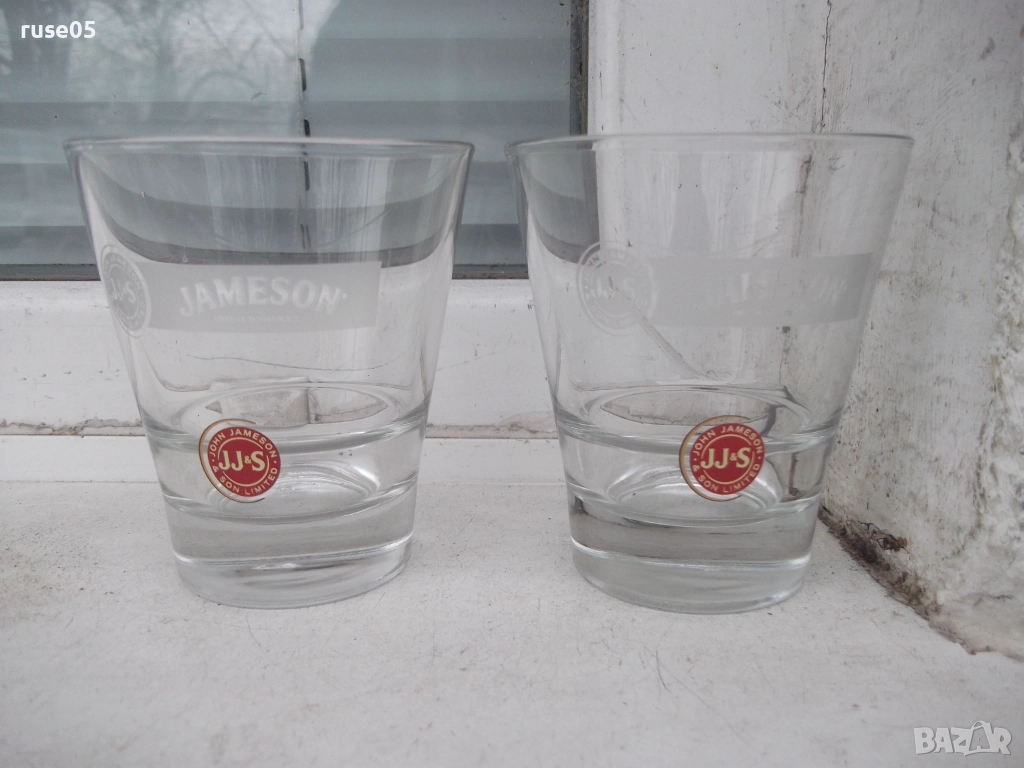 Лот от 2 бр. чаши "JAMESON", снимка 1