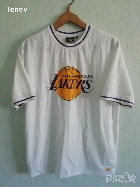 Los Angeles Lakers New Era оригинална тениска фланелка NBA размер L LA Lakers , снимка 1
