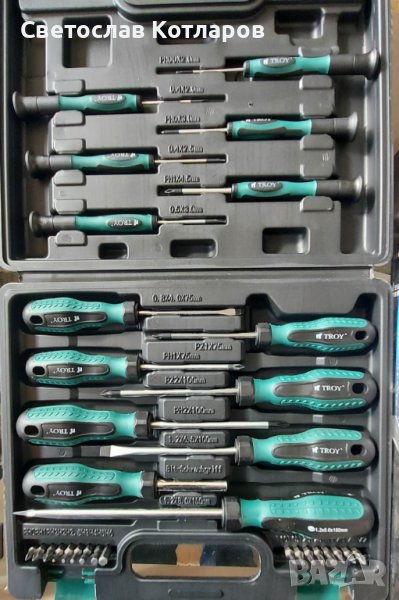 отвертки  комплект в куфарче 32 части , снимка 1