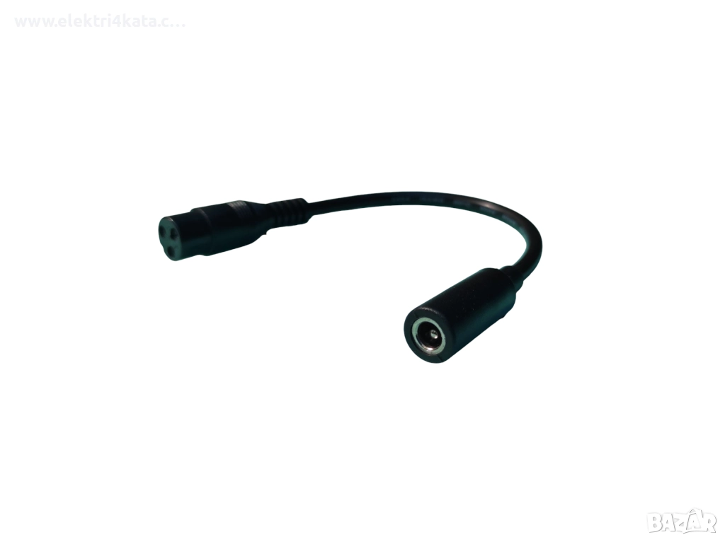 Адаптерен кабел DC 5.5 x 2.5 мм към GX12 3pin 12mm, снимка 1