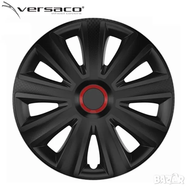 Тасове за джанти Versaco Carbon Aviator – RR Black, снимка 1