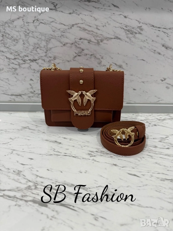 Комплект дамска чанта и колан Pinko , снимка 1