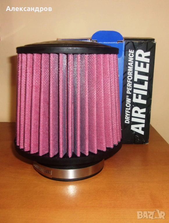 Спортен филтър AEM (USA), сух филтър, отвор 90мм, нов, промо цена!, снимка 1