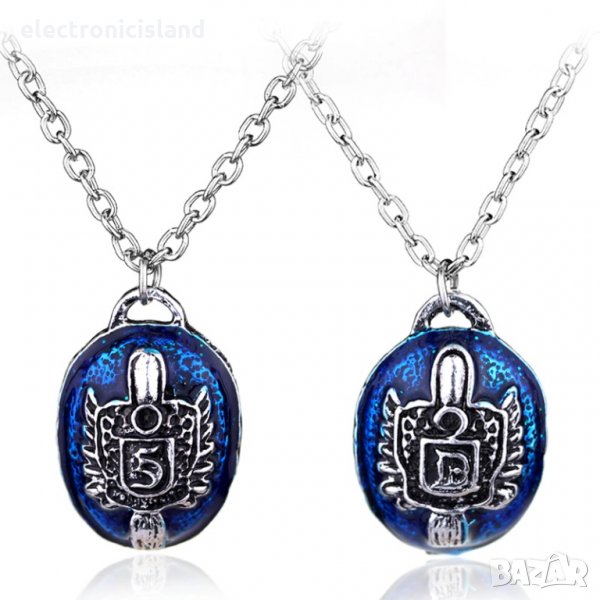 Колие или пръстен на Деймън или Стефан с монограма графема от Vampire Diaries, снимка 1