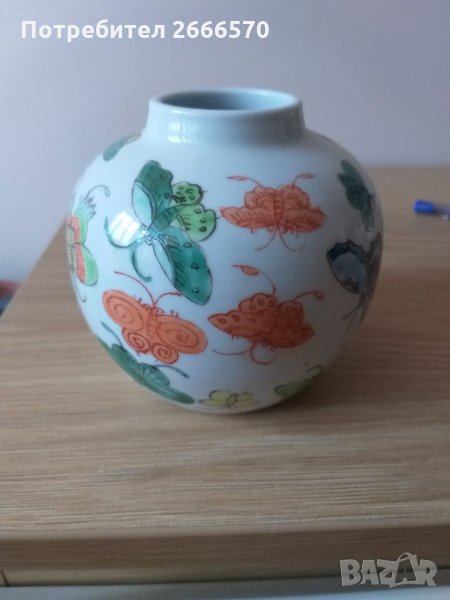 Китайска ваза , китайски порцелан, снимка 1