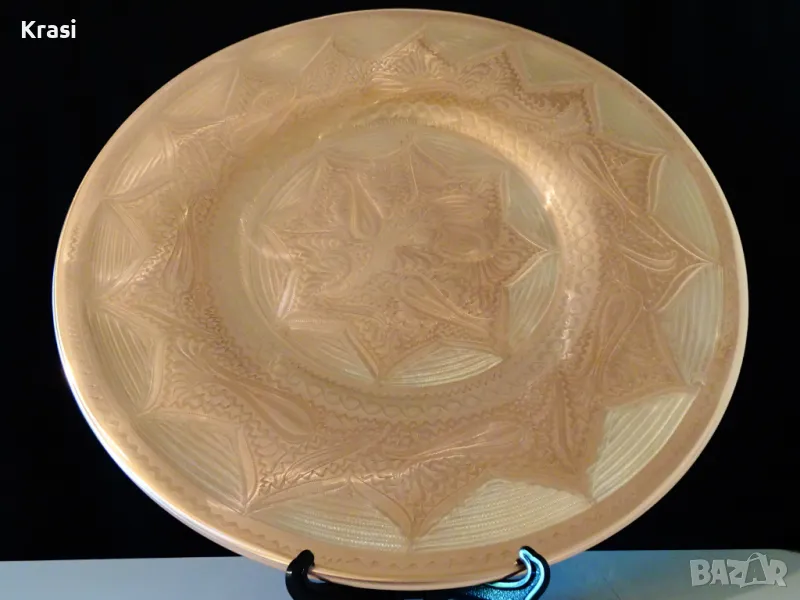 Медна фруктиера,меден съд,плато,пано 500 гр. , снимка 1