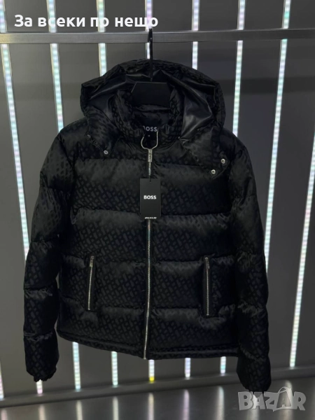 Hugo Boss Мъжко Черно Зимно Яке С Качулка Хуго Бос Код A973, снимка 1
