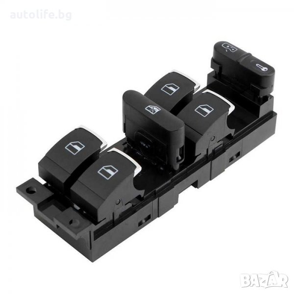 Панел копчета за VWGolf IV, Passat / SEAT с 4 ел. стъкла 9 пина ХРОМ, снимка 1