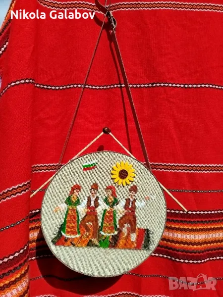 голям декоративен рисуван тъпан, снимка 1