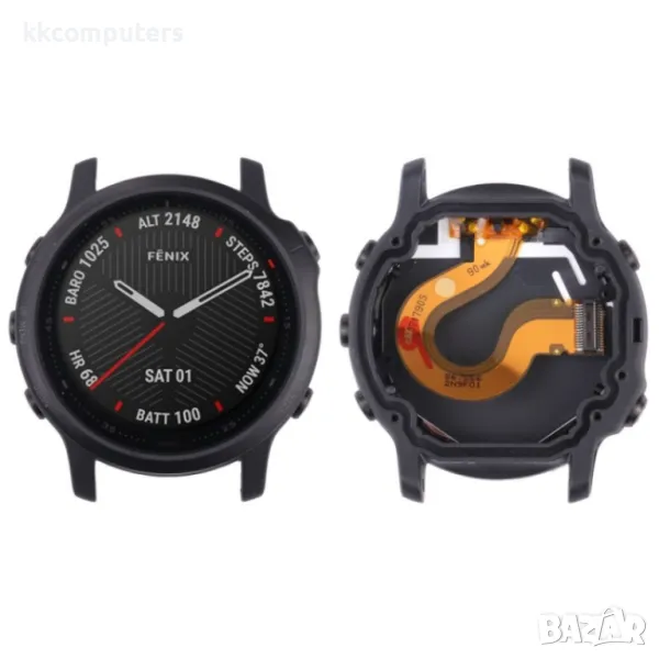 LCD Дисплей и Тъч Скрийн за Garmin Fenix 6S, снимка 1