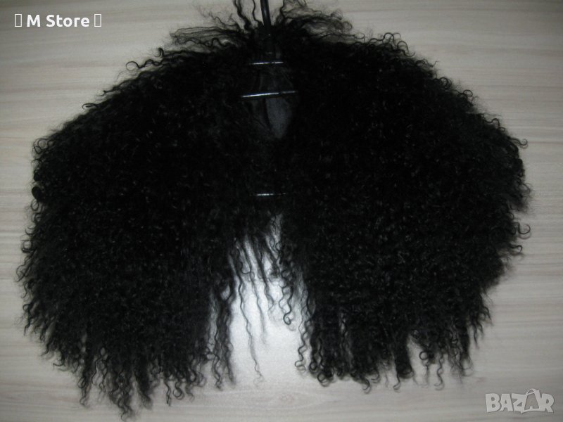 Дамска яка шал естествен косъм, снимка 1