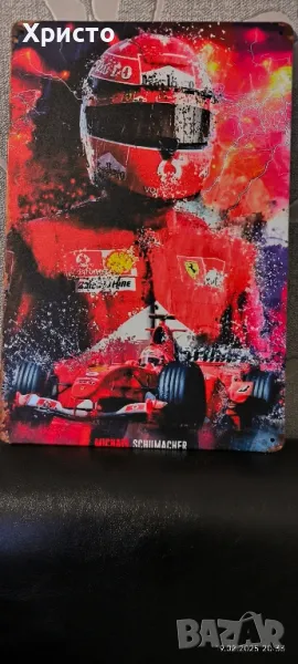 Шумахер метална табела , снимка 1