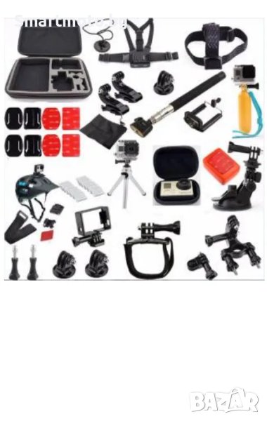 GK15 нов комплект аксесоари за екшън камери 23 части GO PRO SJCAM,EKEN, снимка 1