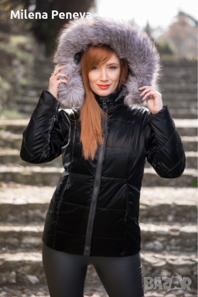 Зимно яке със естествен пух, снимка 1