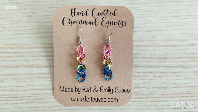 Арт обеци KAT CUSEO, нови, оригинални, снимка 1