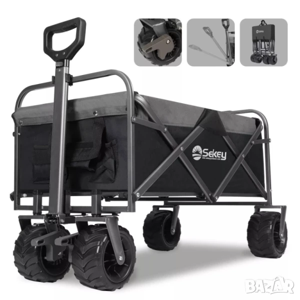 Сгъваема офроуд ръчна количка, снимка 1