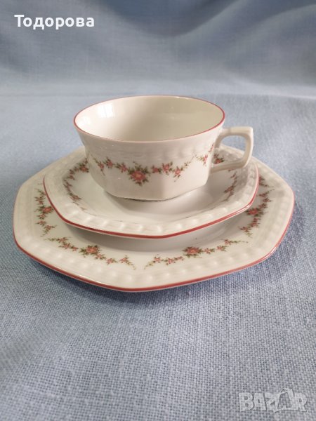 Порцеланов сет за кафе.Неупотребяван, снимка 1
