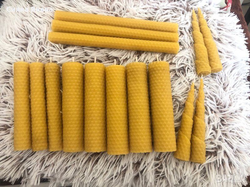 Свещи от чист пчелен восък, снимка 1