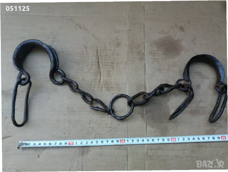 комплект ковани масивни букай , окови , пранги , белезници , снимка 1