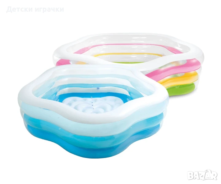 Детски надуваем басейн INTEX Summer Colours, 185 х 180 х 53 см , снимка 1