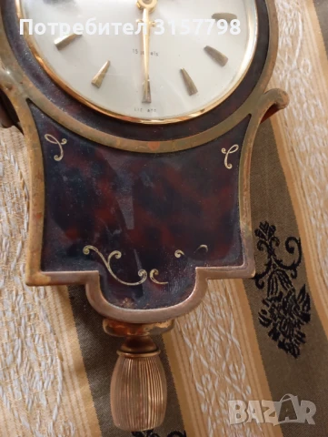 Ретро стенен часовник, снимка 4 - Антикварни и старинни предмети - 50507065