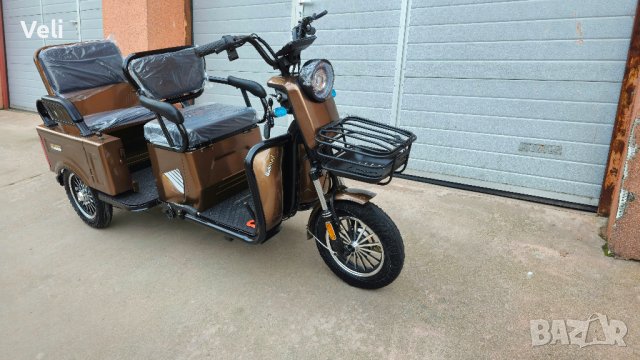 Електрическа карго триколка за двама 1000W, снимка 2 - Мотоциклети и мототехника - 44413263