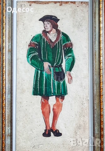 Стара картина на худ. Асен Попов /1895-1976/, снимка 10 - Антикварни и старинни предмети - 50462246