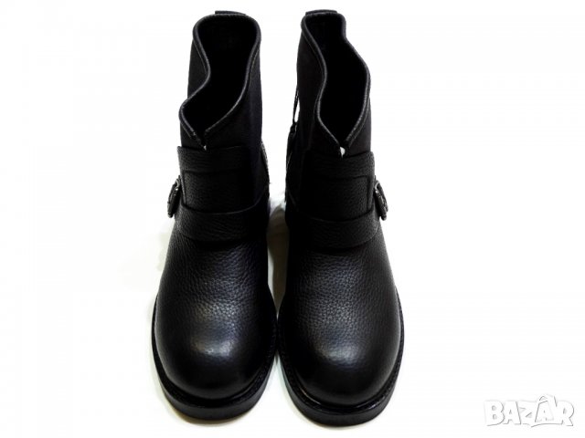 НОВИ и Намалени! G-Star Leon Boots Black Дамски Боти Естествена Кожа + Деним Номер 39, снимка 8 - Дамски боти - 35355026