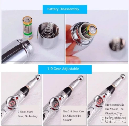 Масажната писалка с електрически импулси, снимка 2 - Масажори - 50589257