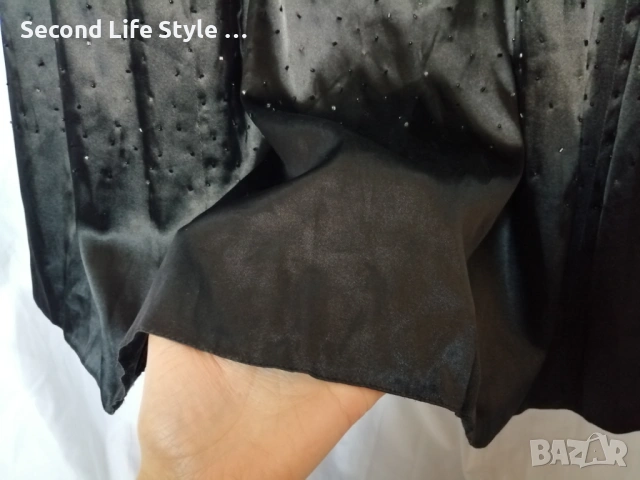 Официална дълга дамска рокля с мъниста р-р L - марка LISSA, снимка 5 - Рокли - 53047553