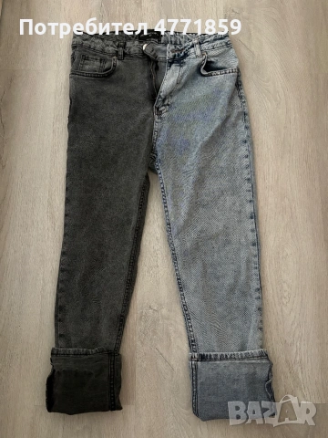 Двуцветни дънки дамски 