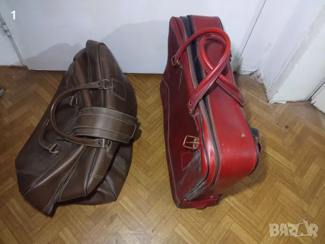 Стари пътни чанти, снимка 2 - Антикварни и старинни предмети - 49768396