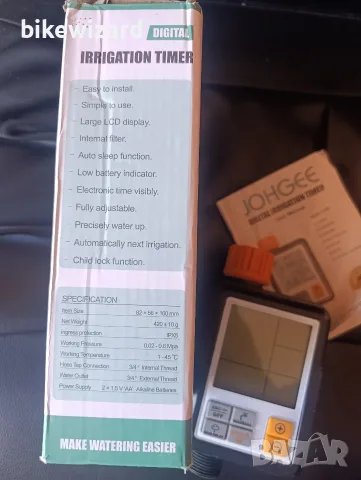 Johgee Автоматичен таймер за напояване на градина IP65 , снимка 2 - Напояване - 56192907