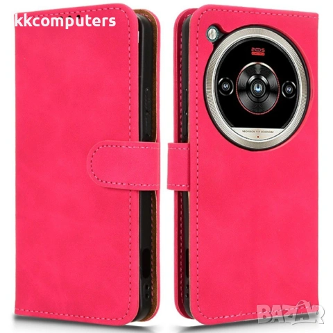 Кожен калъф тип портфейл със стойка за ZTE nubia Focus 2 Ultra 5G, снимка 4 - Калъфи, кейсове - 53189515