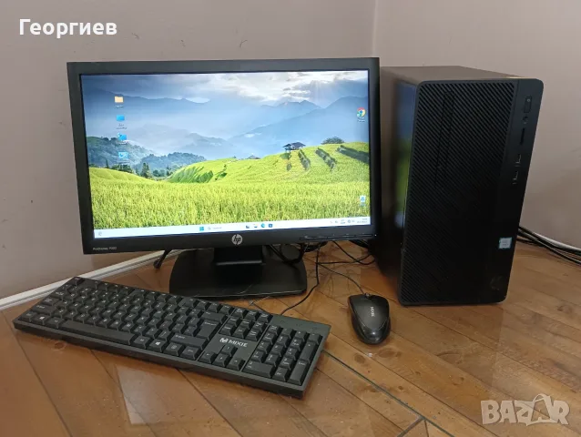 Kомпютър HP 290 G2 I3-8100  + монитор , клавиатура и мишка