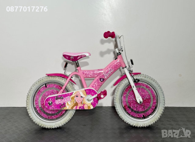Като ново! Детско колело за момиче Barbie 16  цола / велосипед / , снимка 1 - Детски велосипеди, триколки и коли - 44633676