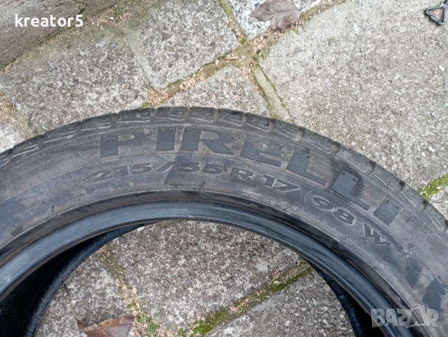 Лятна гума Пирели-215/55/17-беше резервна, снимка 2 - Гуми и джанти - 52527431