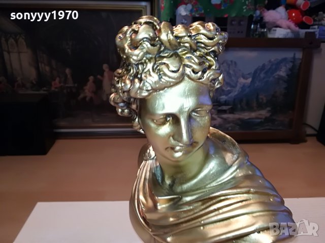APOLLON BUST-GOLD EDITION 1406221954, снимка 5 - Антикварни и старинни предмети - 37087409