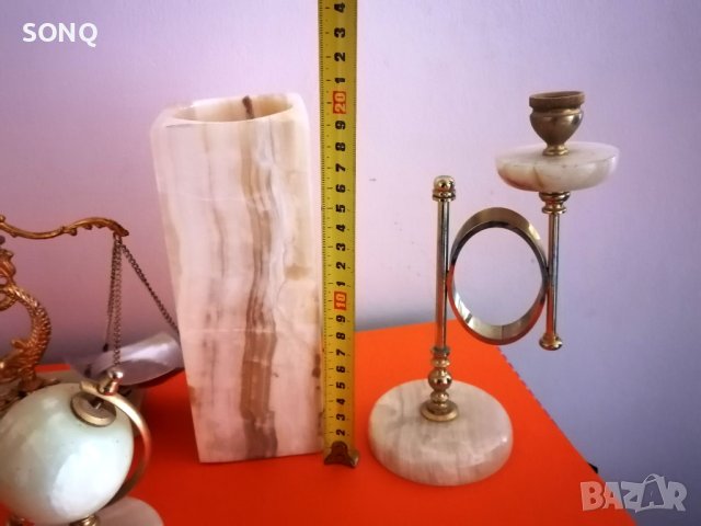 Уникално Красив Колекционерски Комплект От Оникс И Позлата, снимка 11 - Антикварни и старинни предмети - 42785033