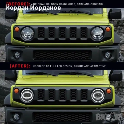 LED Фарове Angel Eyes за Suzuki Jimny JB74 Gen4, снимка 2 - Части - 53888158