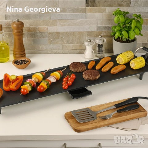 Електрическа скара Royalty Line RL-TP18210 / RL-TP18211, 1800W, Мраморно покритие, 5 нива, Термостат, снимка 3 - Съдове за готвене - 51944203