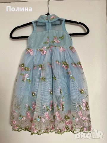 НОВА Детска Рокля размер 100 см, снимка 4 - Детски рокли и поли - 51483851