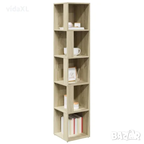 vidaXL Ъглов шкаф, дъб сонома, 33x33x164,5 см, инженерно дърво, снимка 6 - Шкафове - 56147841
