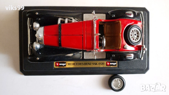 Bburago Mercedes Benz SSK 1928 - Made in Italy 1:24, снимка 8 - Колекции - 52389659
